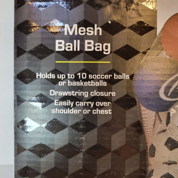 NEW Athletic Works Mesh Ball Bag Lot Of 2 Basketball Football Gym Play Storage - Picture 2 of 3